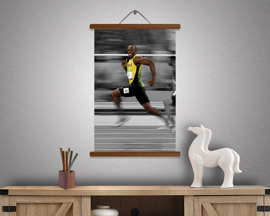 Usain Bolt Poster Hanging Frame