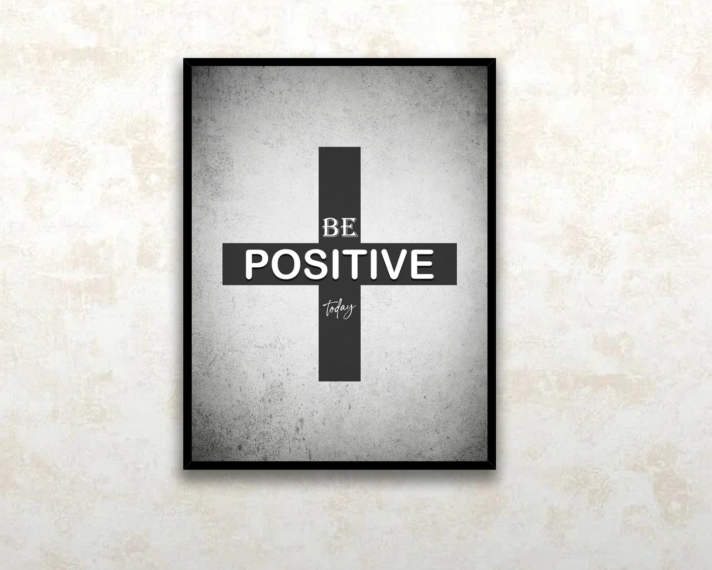 Be Positive Today Canvas Wall Art 