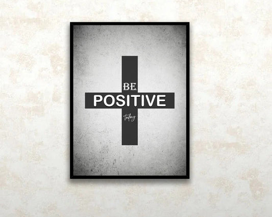 Be Positive Today Canvas Wall Art