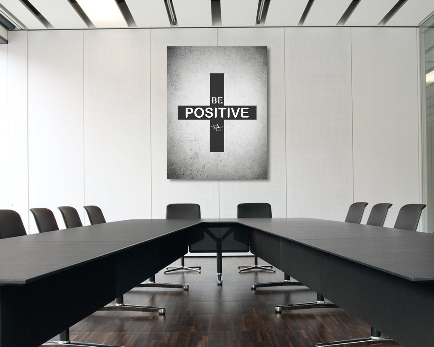 Be Positive Today Canvas Wall Art 