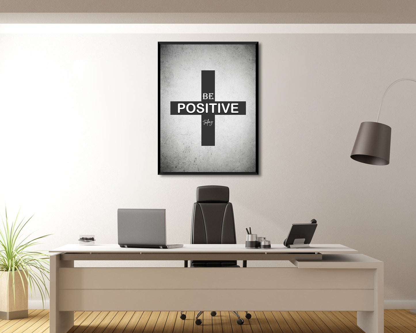 Be Positive Today Canvas Wall Art 