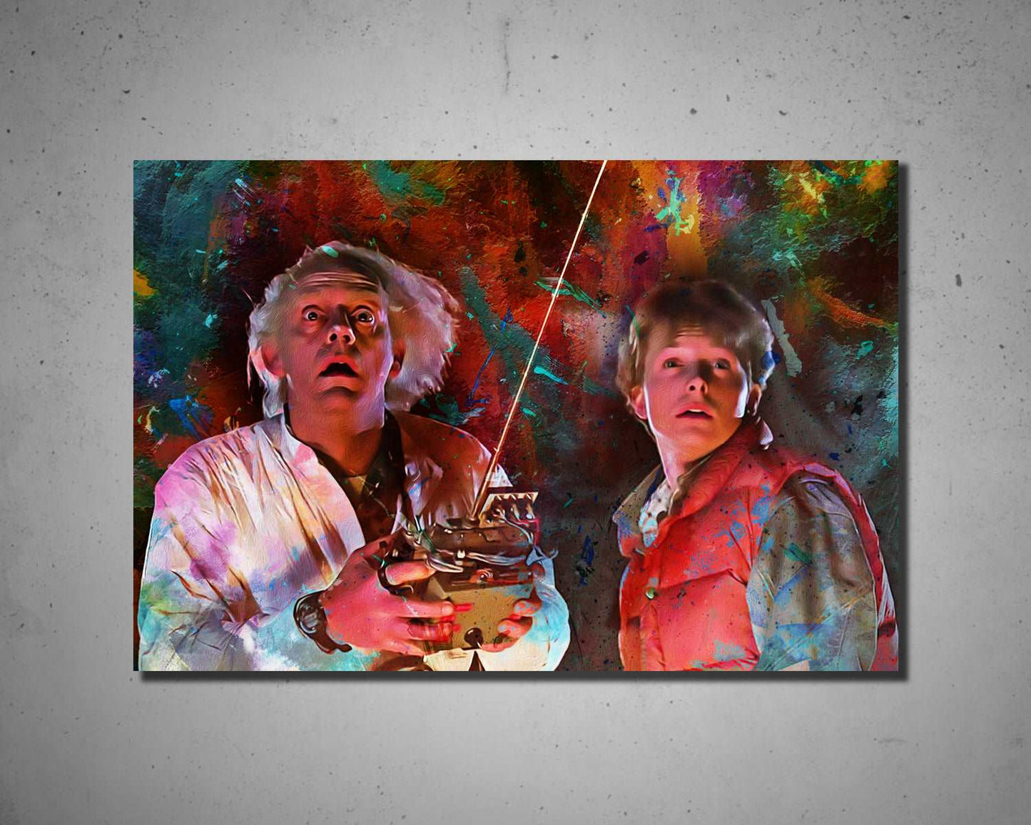 Back to the Future Multicolour Wall Art 