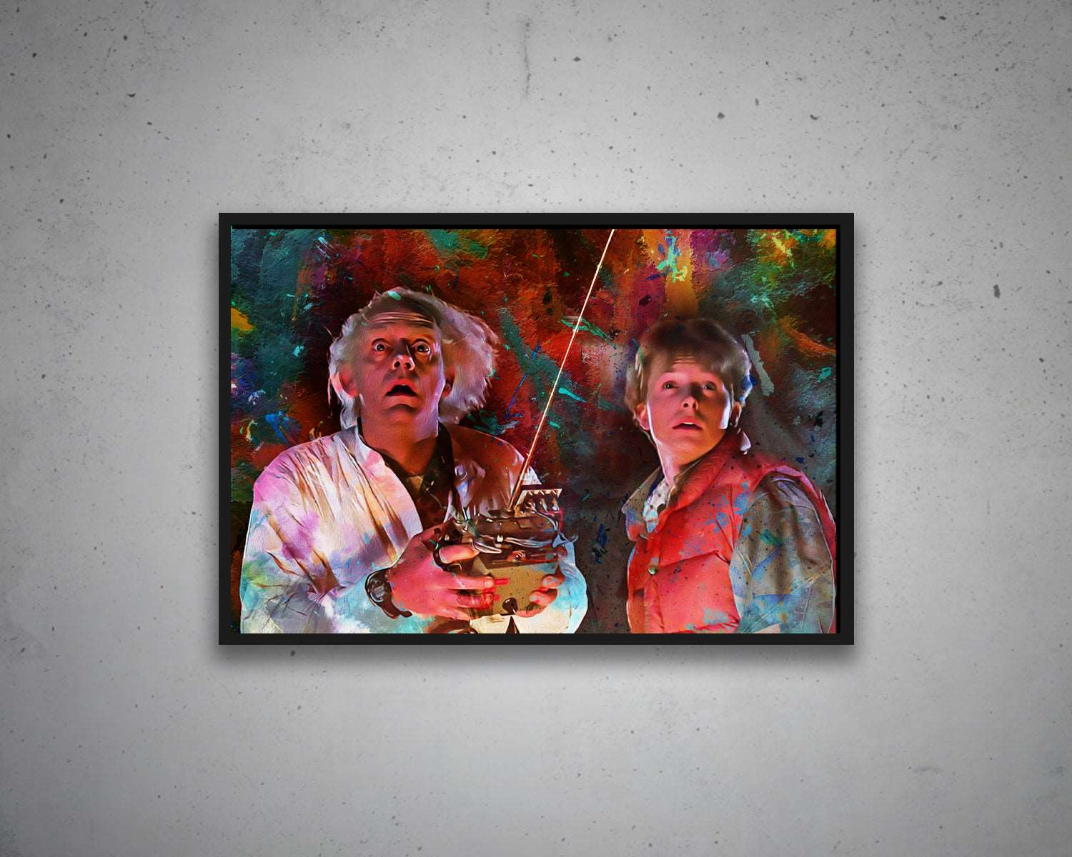 Back to the Future Multicolour Wall Art 