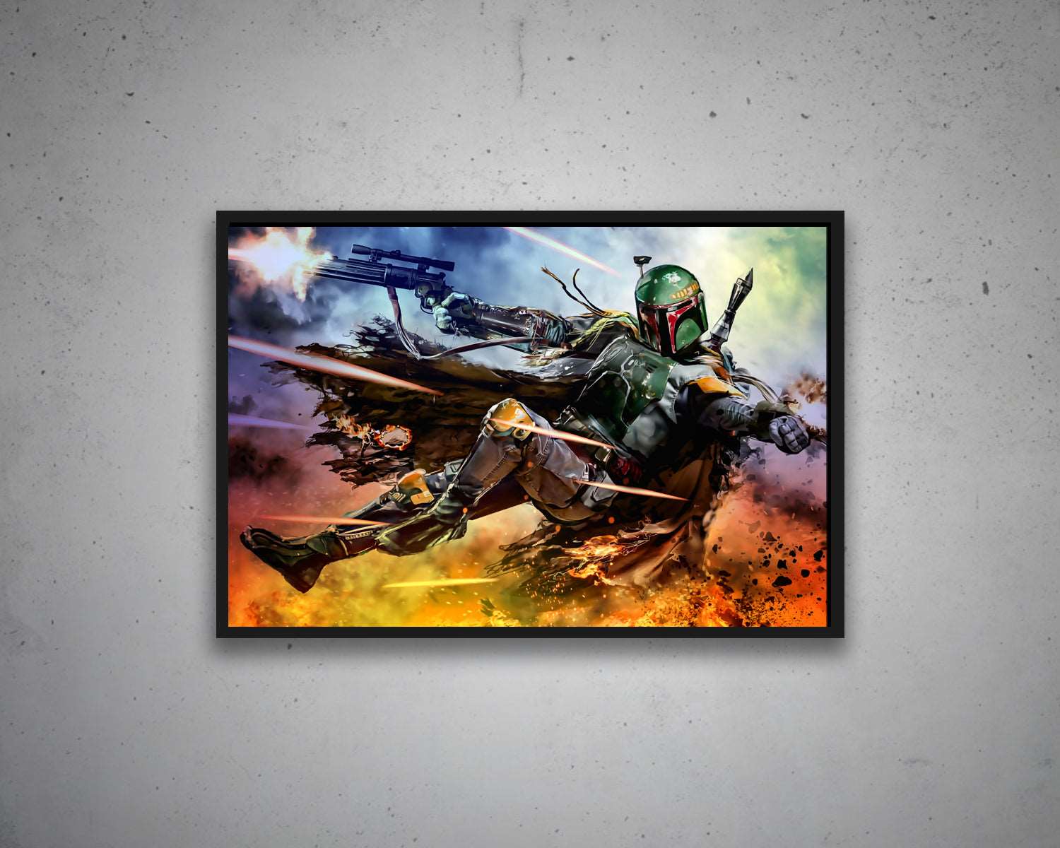 Boba Fett Multicolour Wall Art 