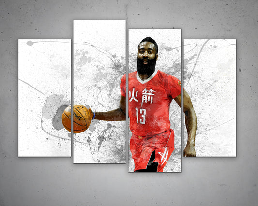James harden Canvas Wall Art