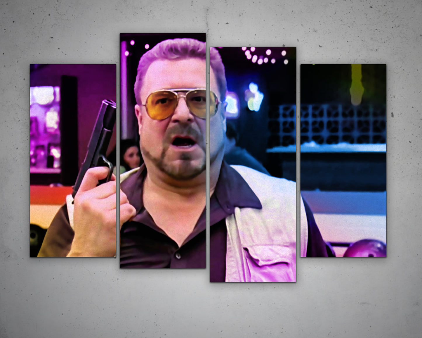 Walter Sobchak Multicolour Dude Wall Art 