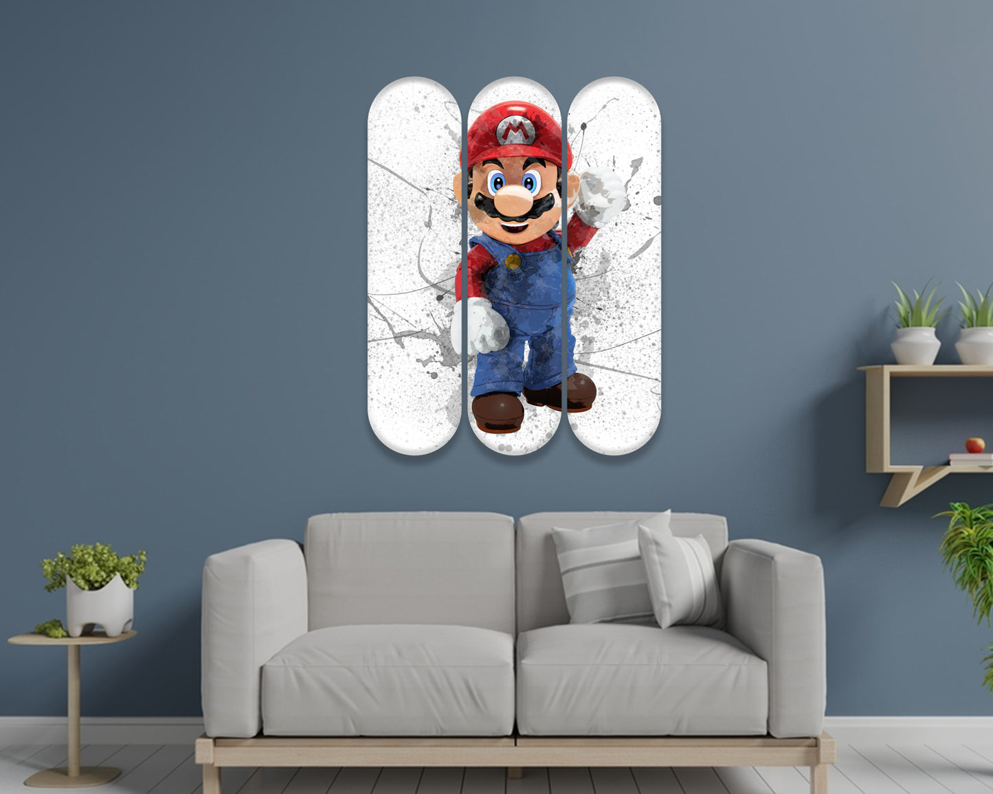 Mario Acrylic Skateboard Wall Art 