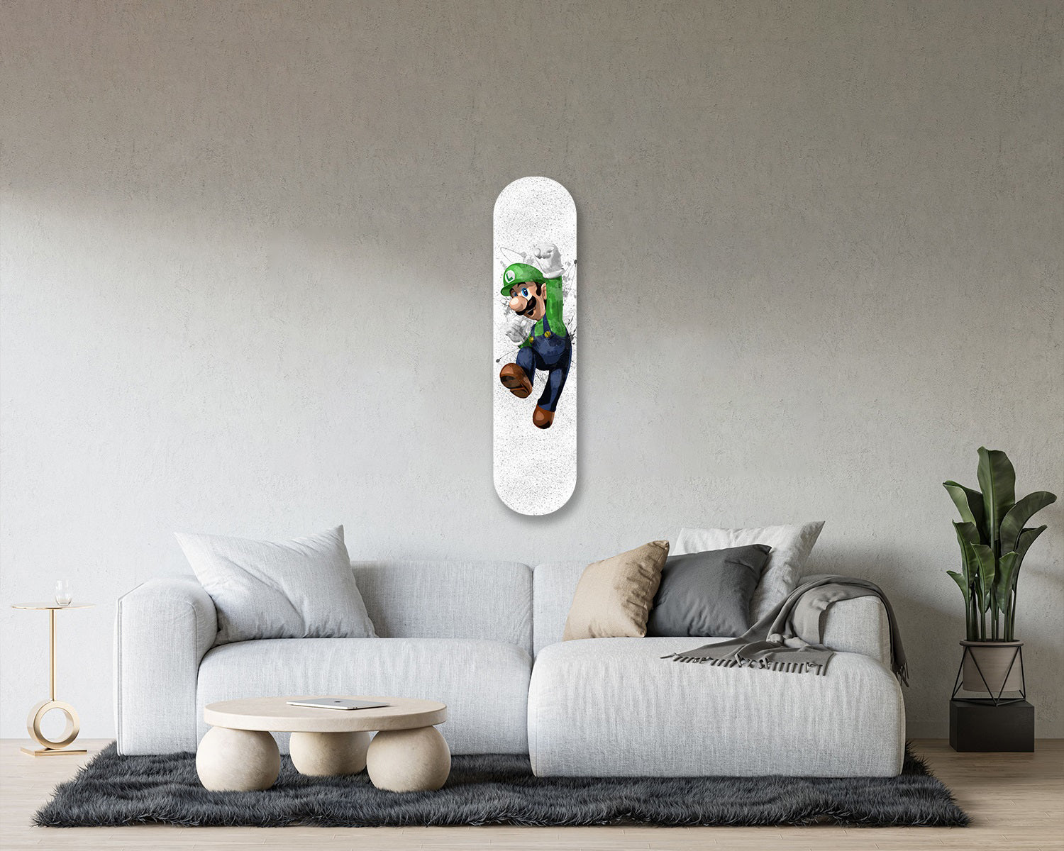 Luigi Acrylic Skateboard Wall Art 