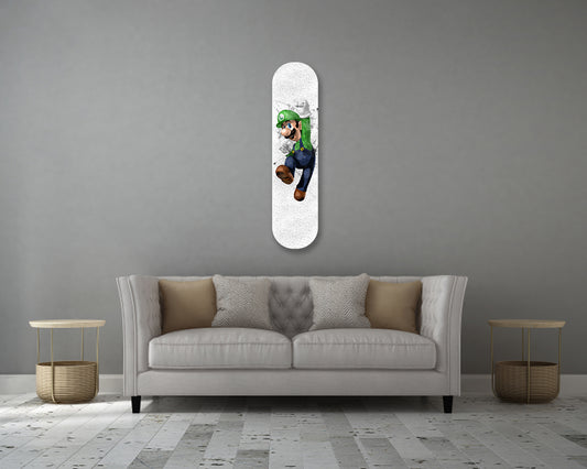 Luigi Acrylic Skateboard Wall Art