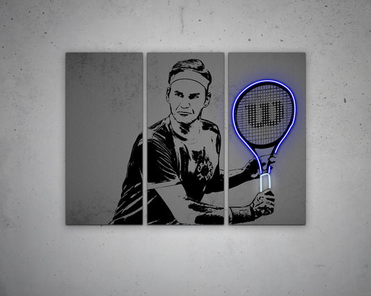 Roger Federer Canvas Wall Art 