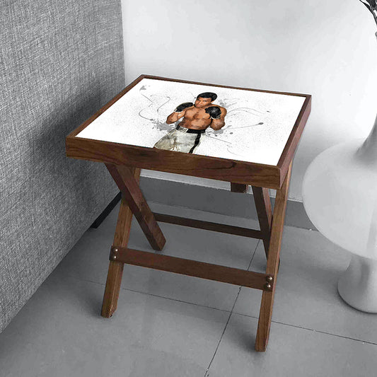 Muhammad Ali Splash Effect Coffee and Laptop Table 