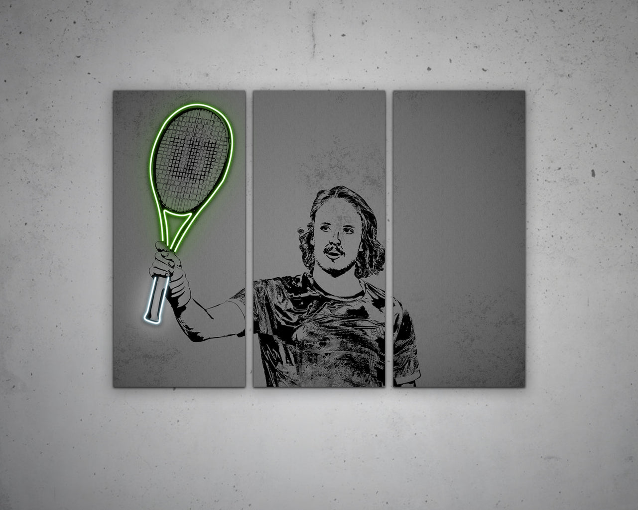 Stefanos Tsitsipas Canvas Wall Art