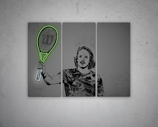 Stefanos Tsitsipas Canvas Wall Art