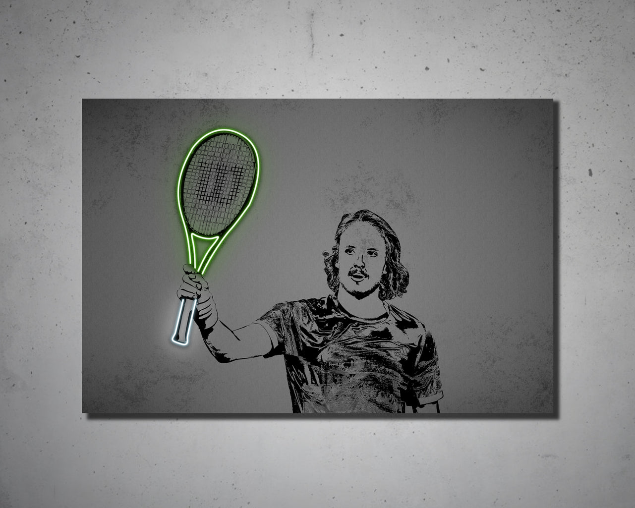 Stefanos Tsitsipas Canvas Wall Art