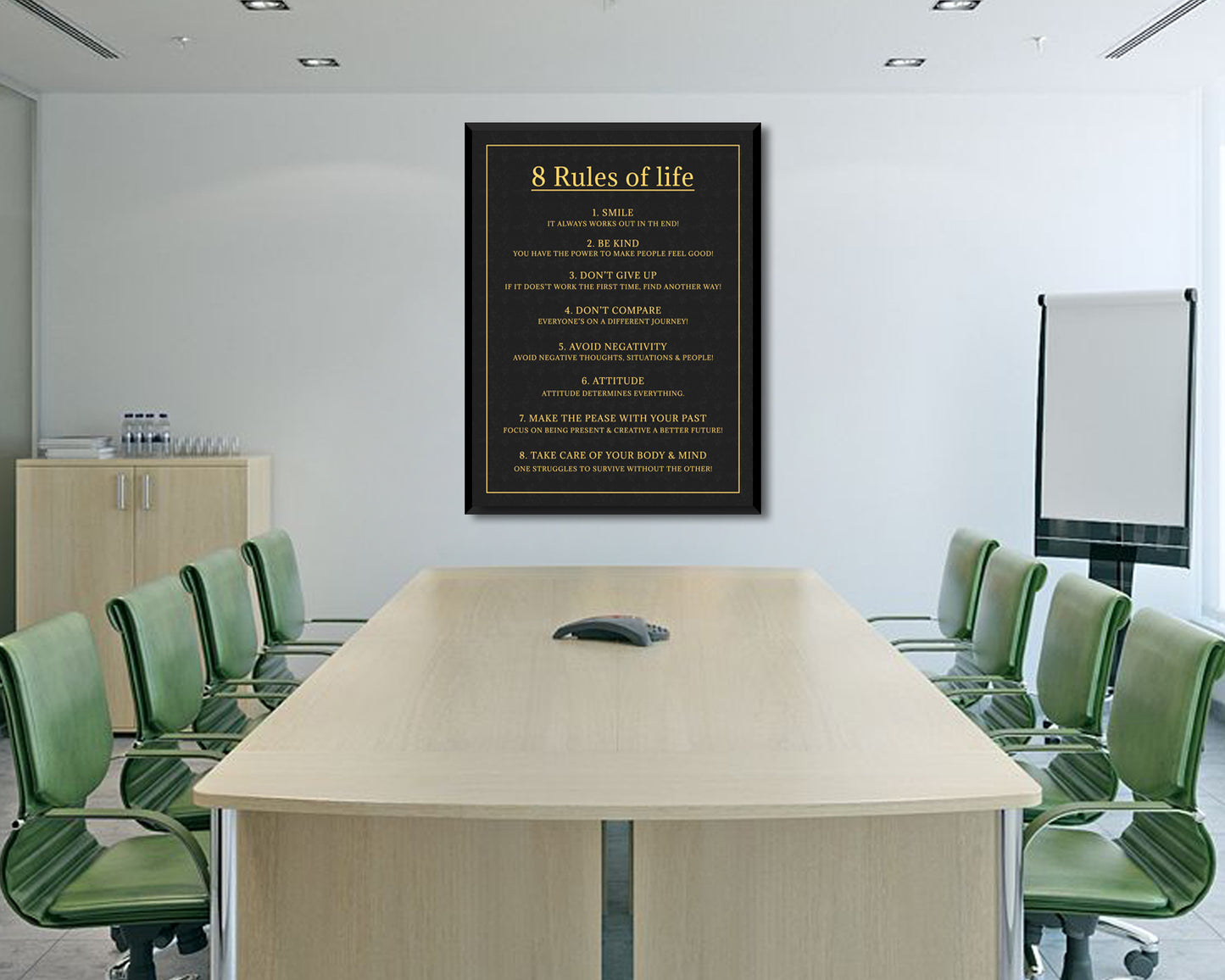 Rules of Life Canvas Wall Art 