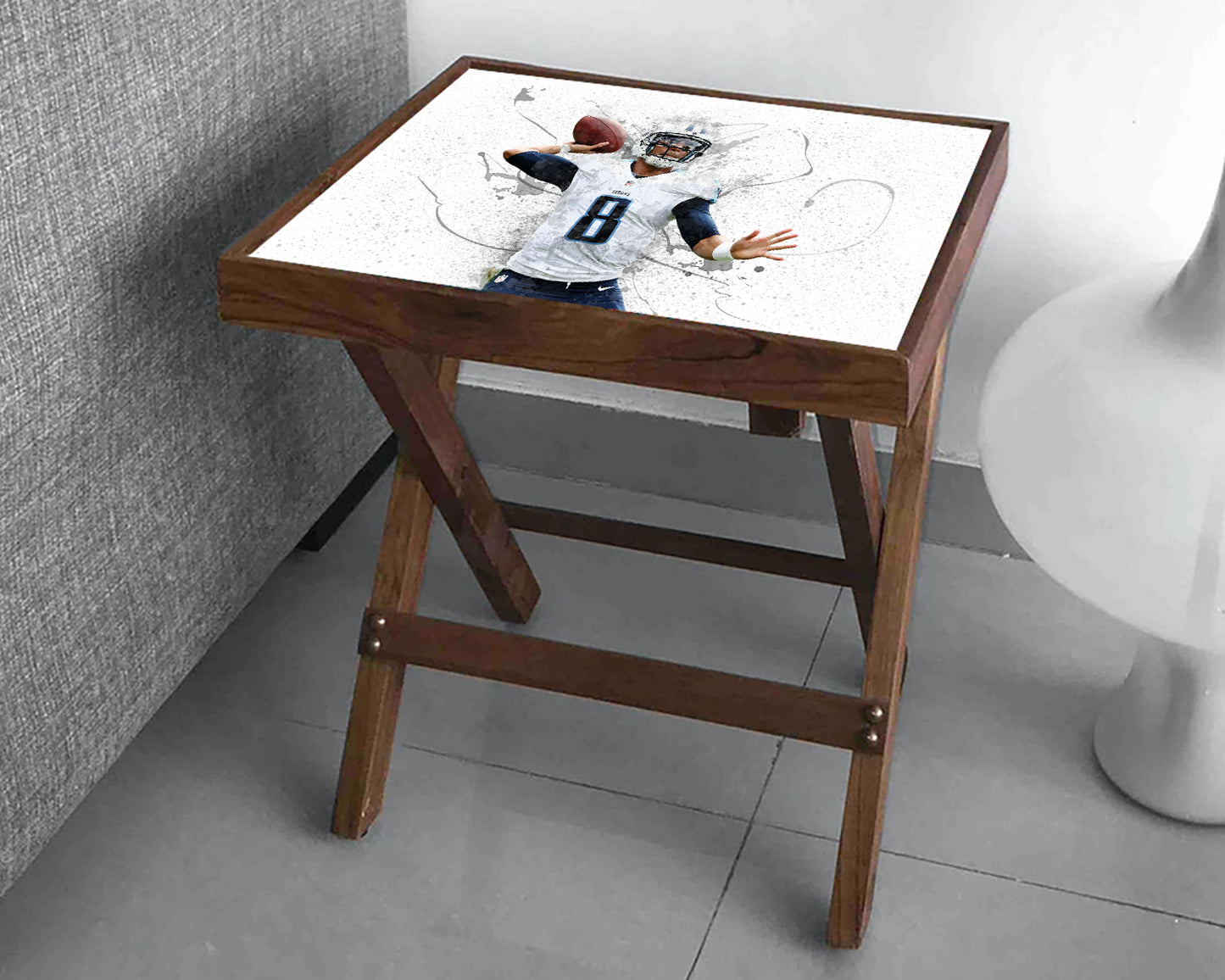 Marcus Mariota Splash Effect Coffee and Laptop Table 