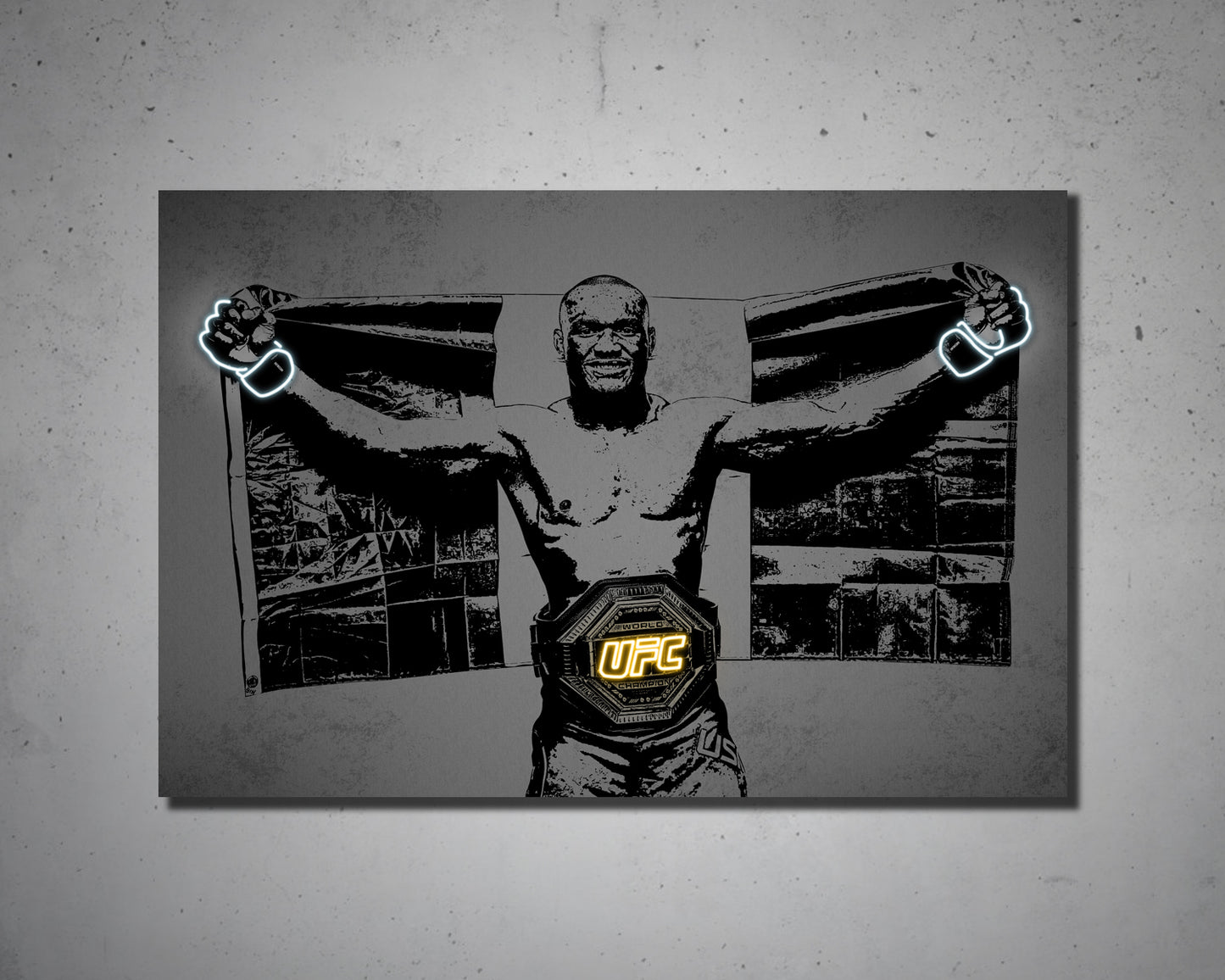 Kamaru Usman Canvas Wall Art 