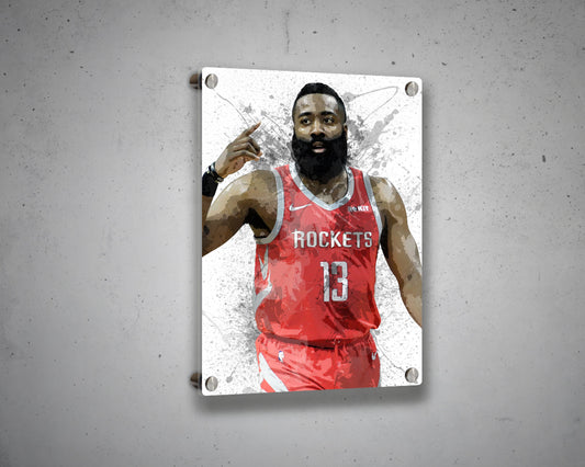 James harden Canvas Wall Art