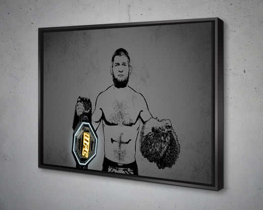 Khabib Nurmagomedov Canvas Wall Art