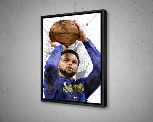 Stephen Curry Splash Effect Canvas Art 