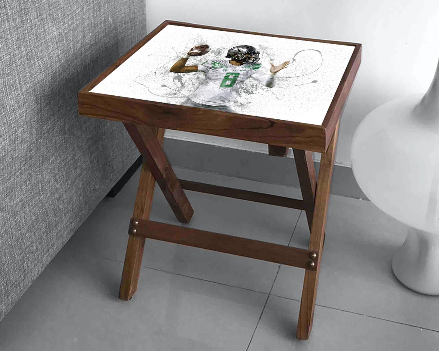 Marcus Mariota Splash Effect Coffee and Laptop Table 