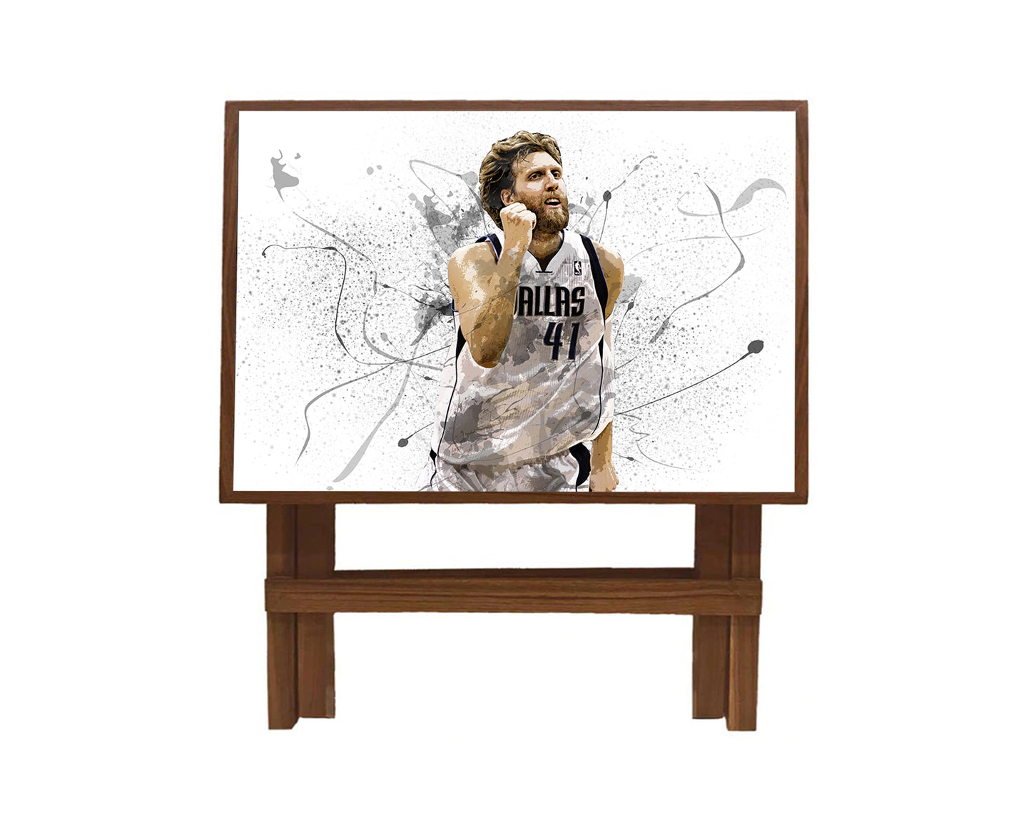 Dirk Nowitzki Splash Effect Coffee and Laptop Table 