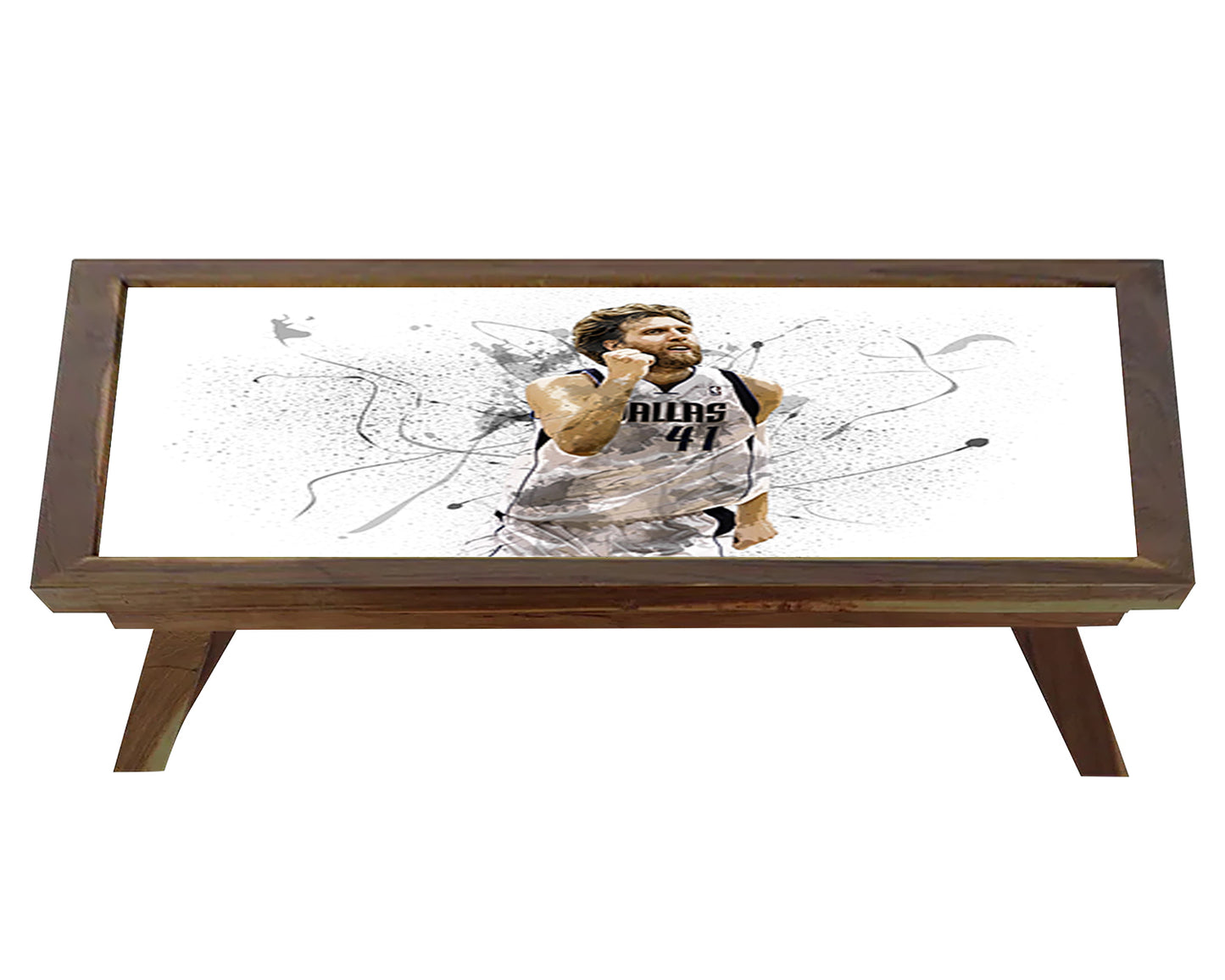 Dirk Nowitzki Splash Effect Coffee and Laptop Table 