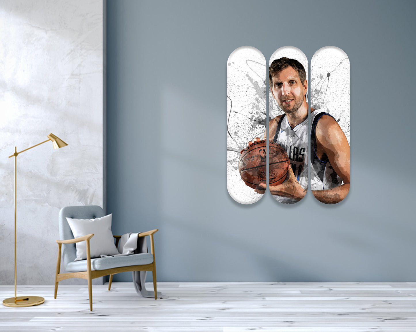 Dirk Nowitzki Acrylic Skateboard Wall Art 