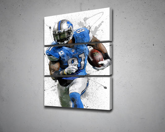 Calvin Johnson Canvas Wall Art 