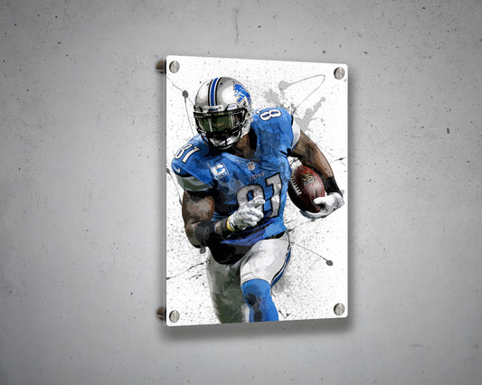 Calvin Johnson Canvas Wall Art 