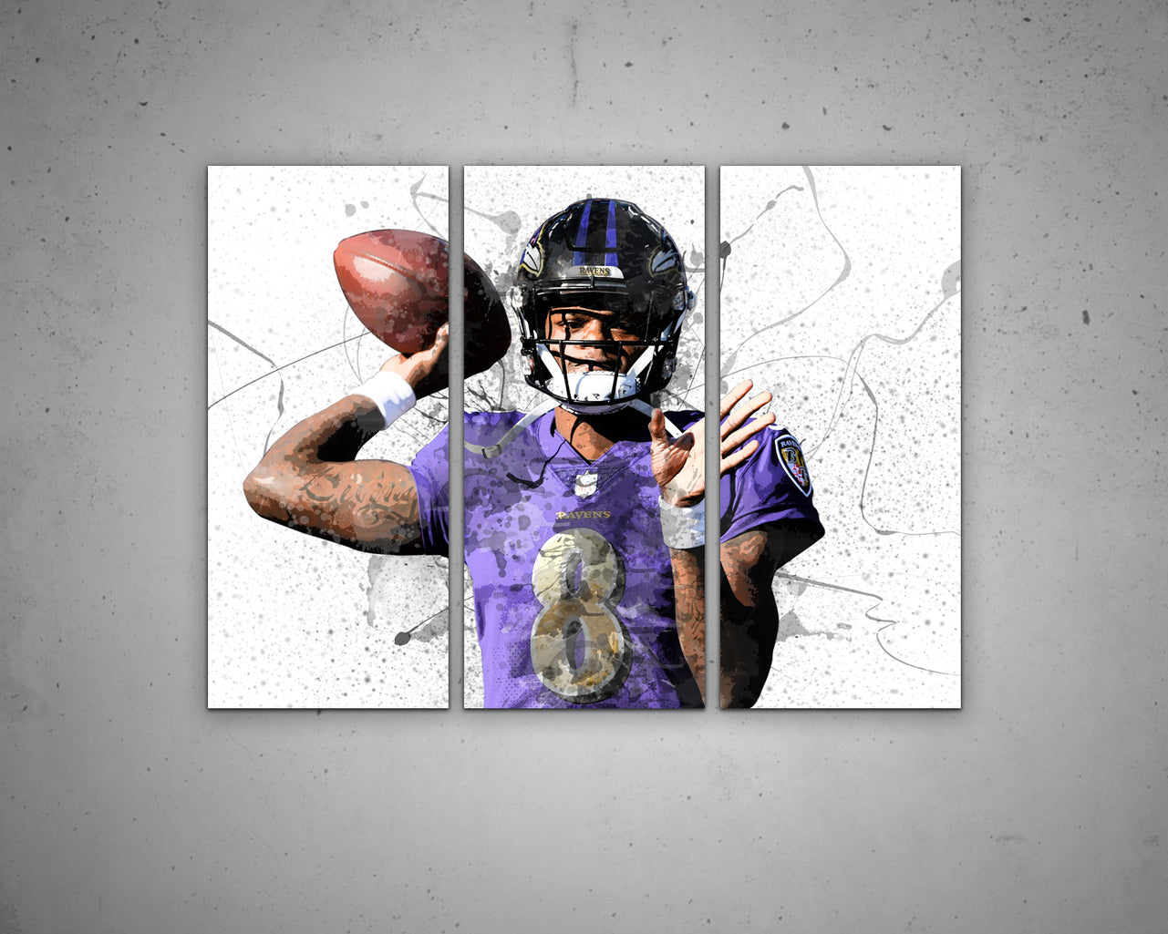 Lamar Jackson Canvas Wall Art