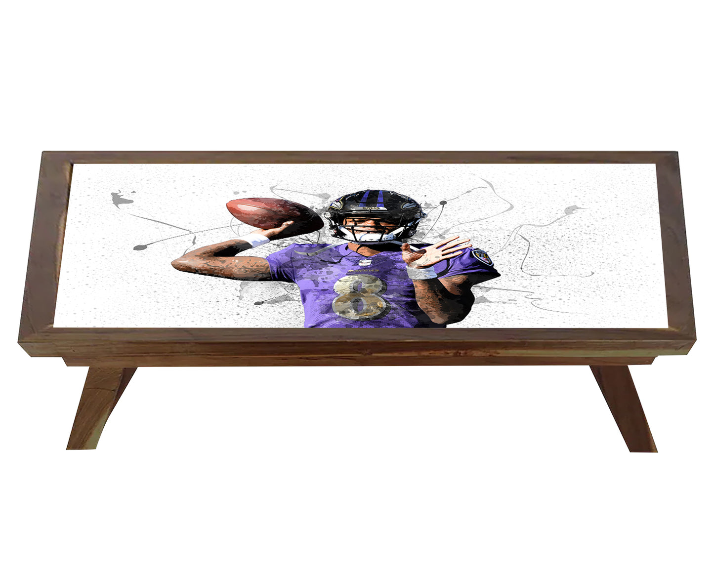 Lamar Jackson Splash Effect Coffee and Laptop Table 