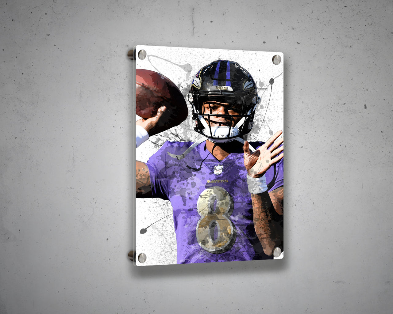 Lamar Jackson Canvas Wall Art