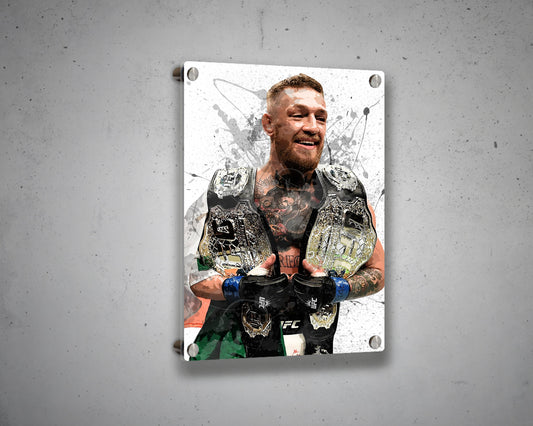 Conor McGregor Splash Effect Canvas Art