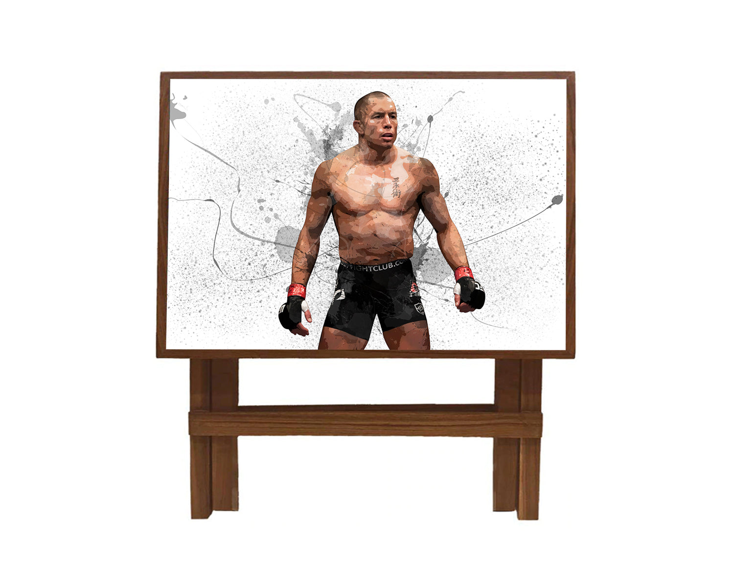 Georges St-Pierre Splash Effect Coffee and Laptop Table 