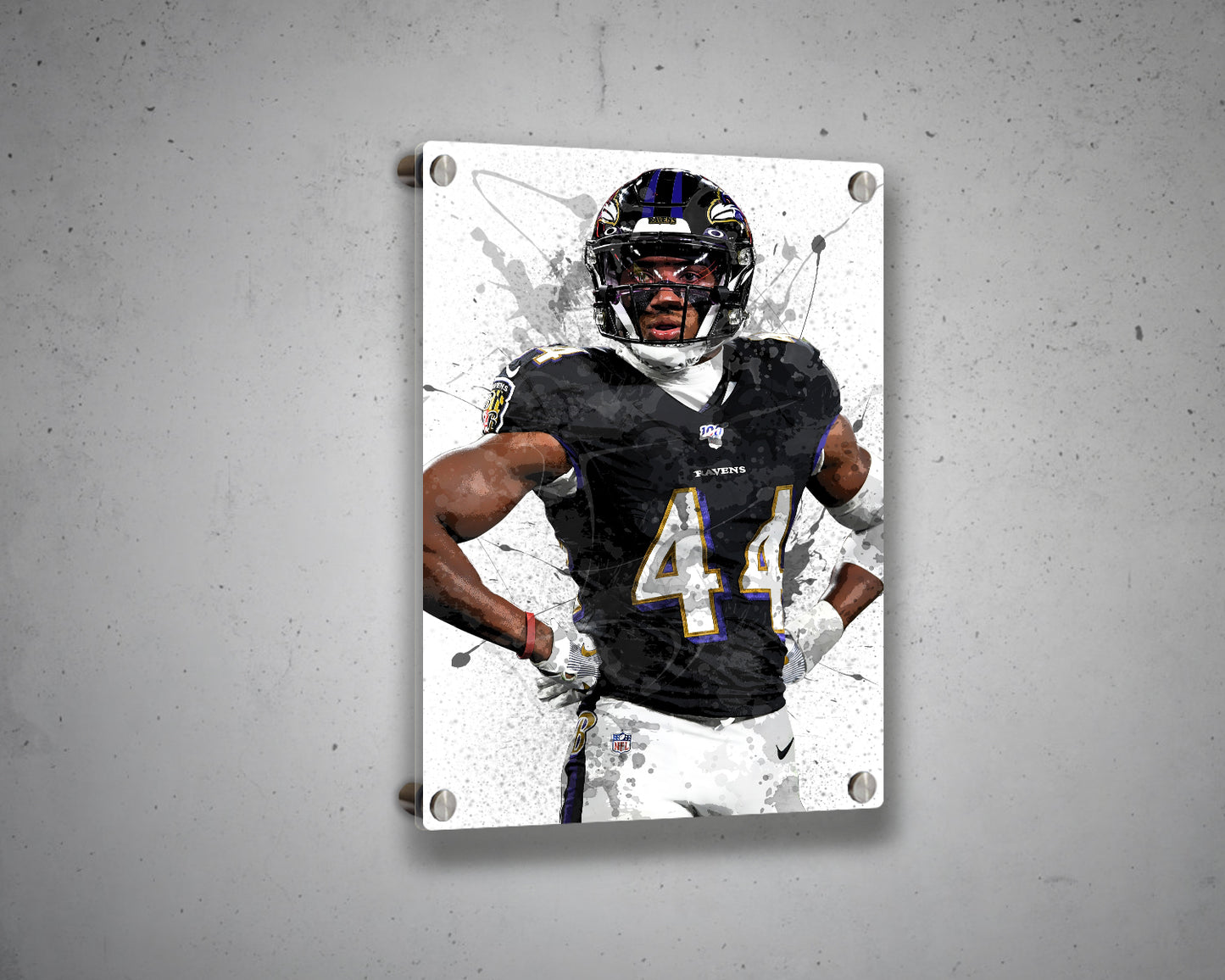 Marlon Humphrey Splash Effect Canvas Art 