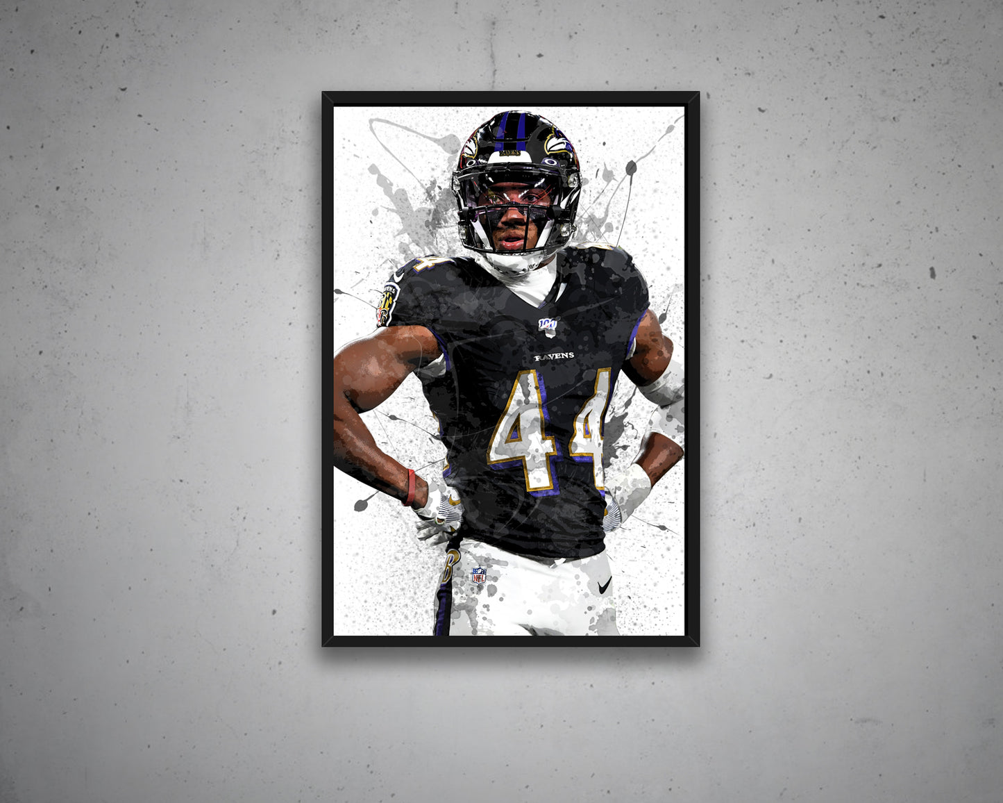 Marlon Humphrey Splash Effect Canvas Art 