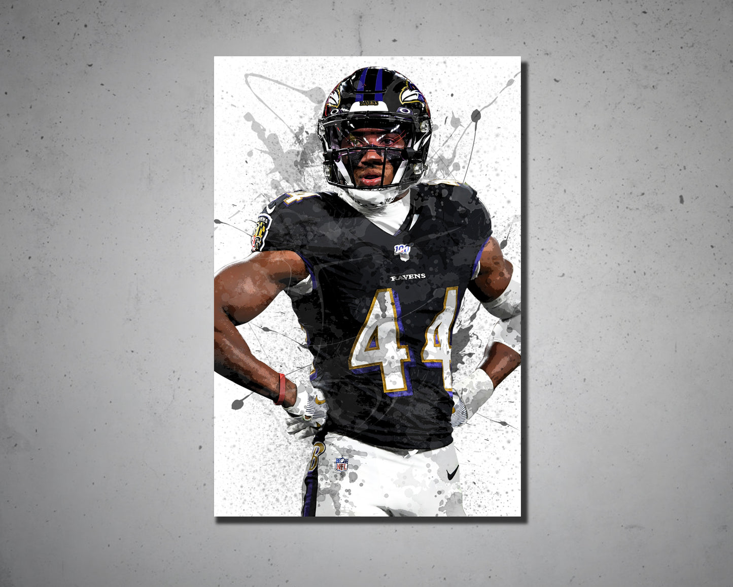 Marlon Humphrey Splash Effect Canvas Art 