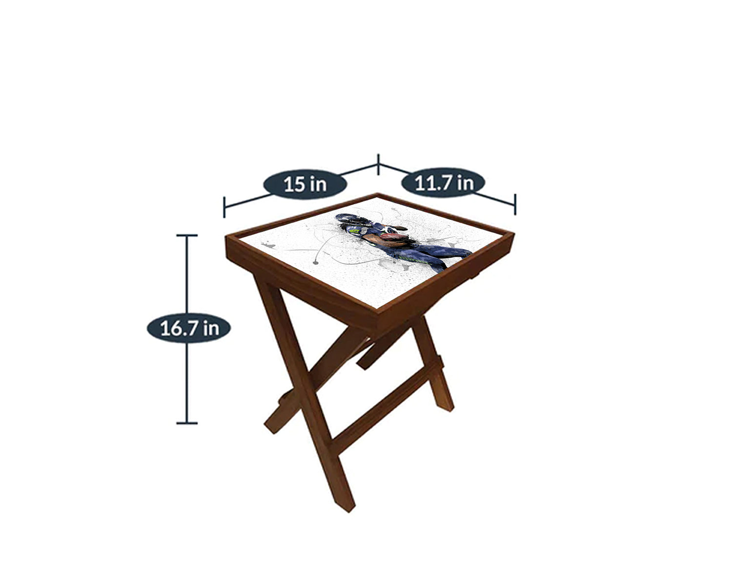 Marshawn Lynch Splash Effect Coffee and Laptop Table 