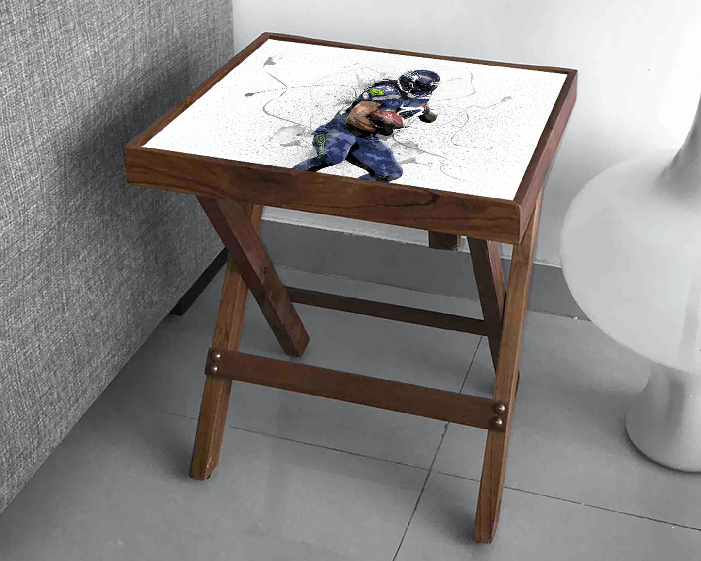 Marshawn Lynch Splash Effect Coffee and Laptop Table 