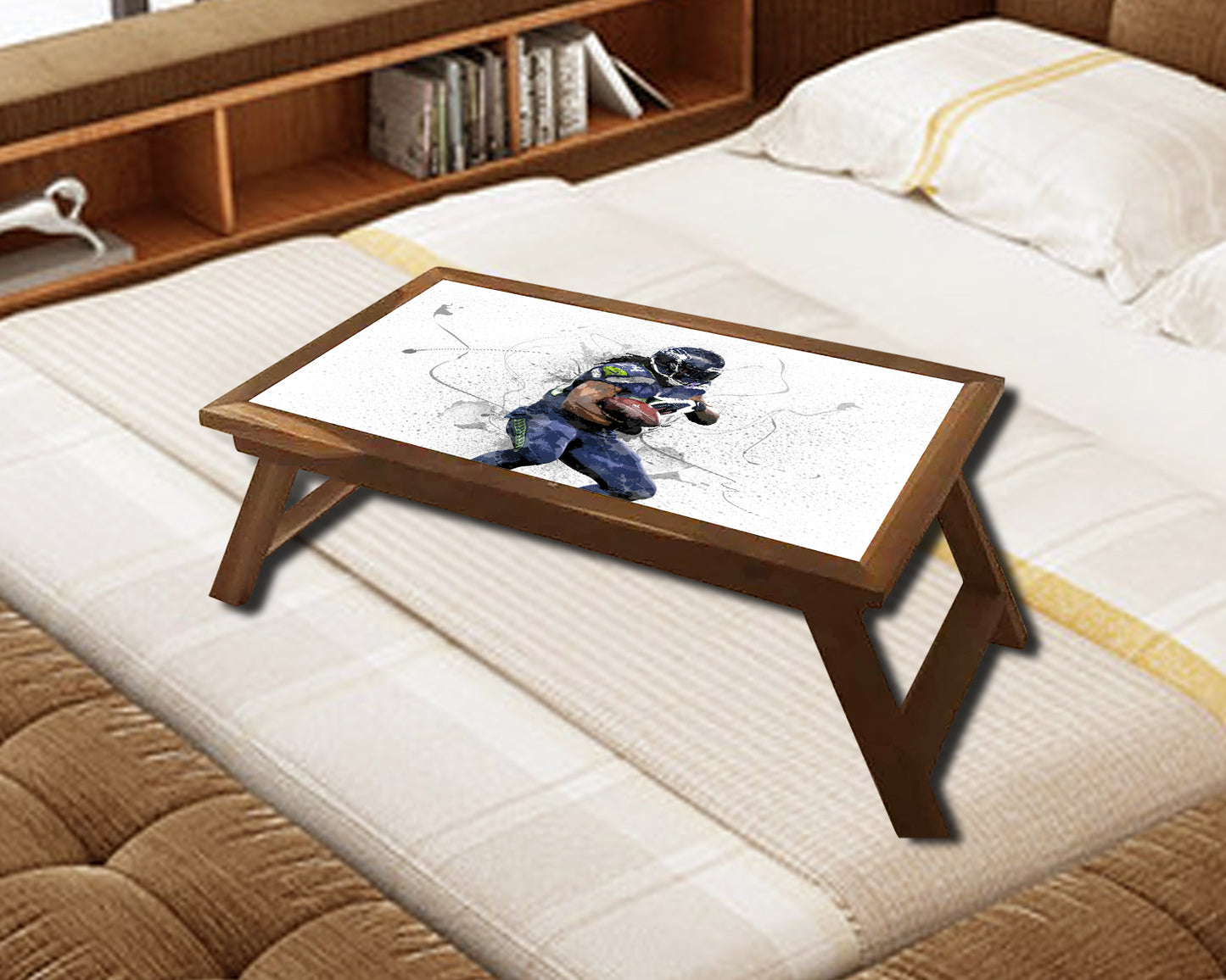 Marshawn Lynch Splash Effect Coffee and Laptop Table 