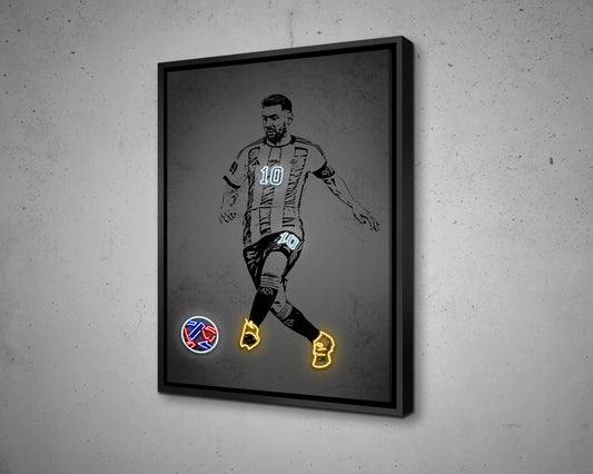 Lionel Messi Canvas Wall Art
