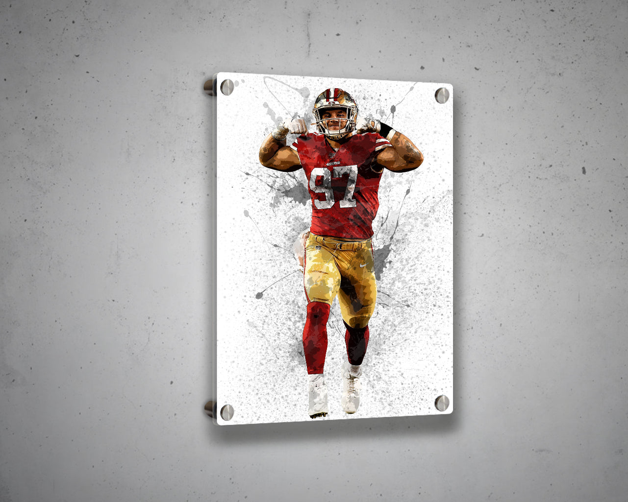 Nick Bosa San Francisco 49ers Canvas Wall Art