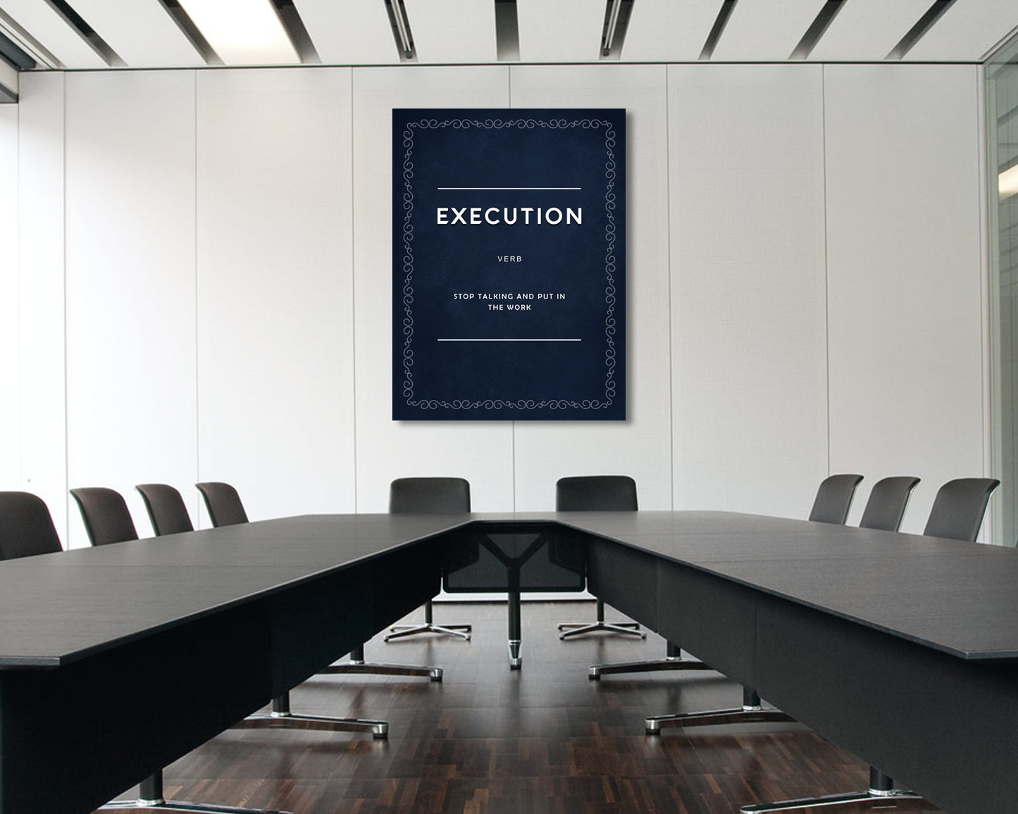 Execution Verb Canvas Wall Art 