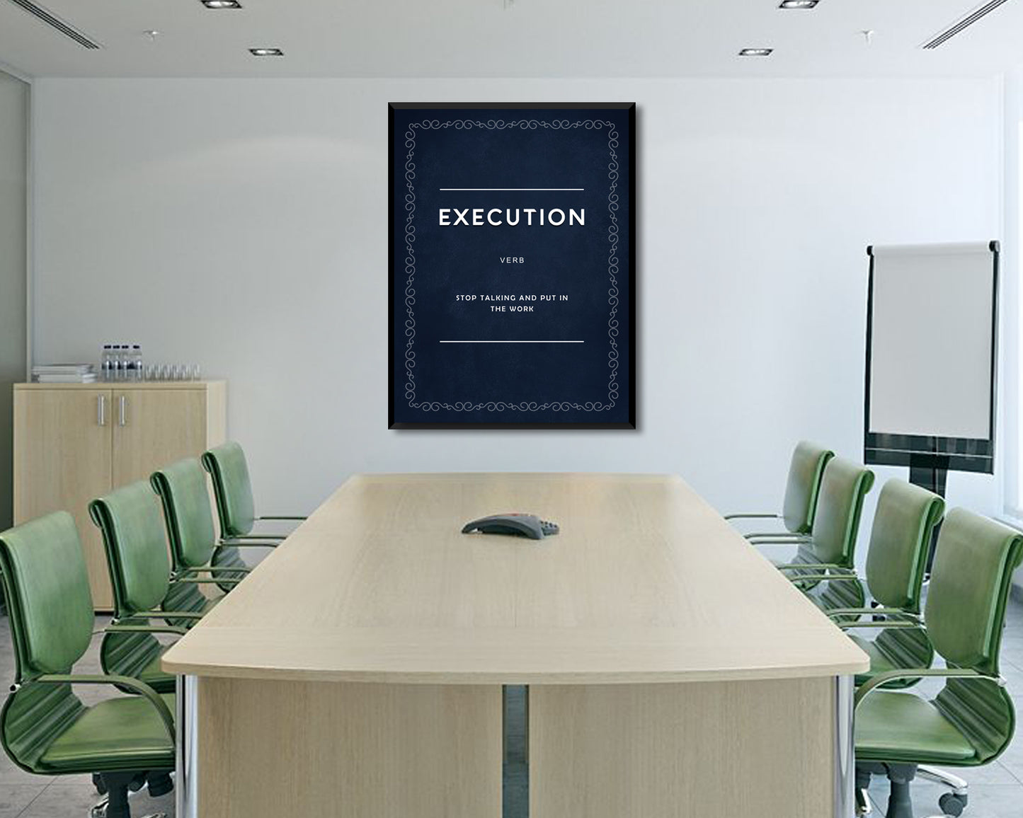 Execution Verb Canvas Wall Art 