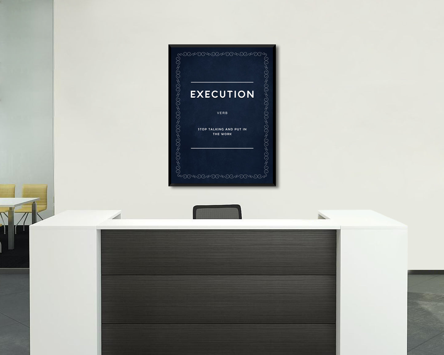 Execution Verb Canvas Wall Art 