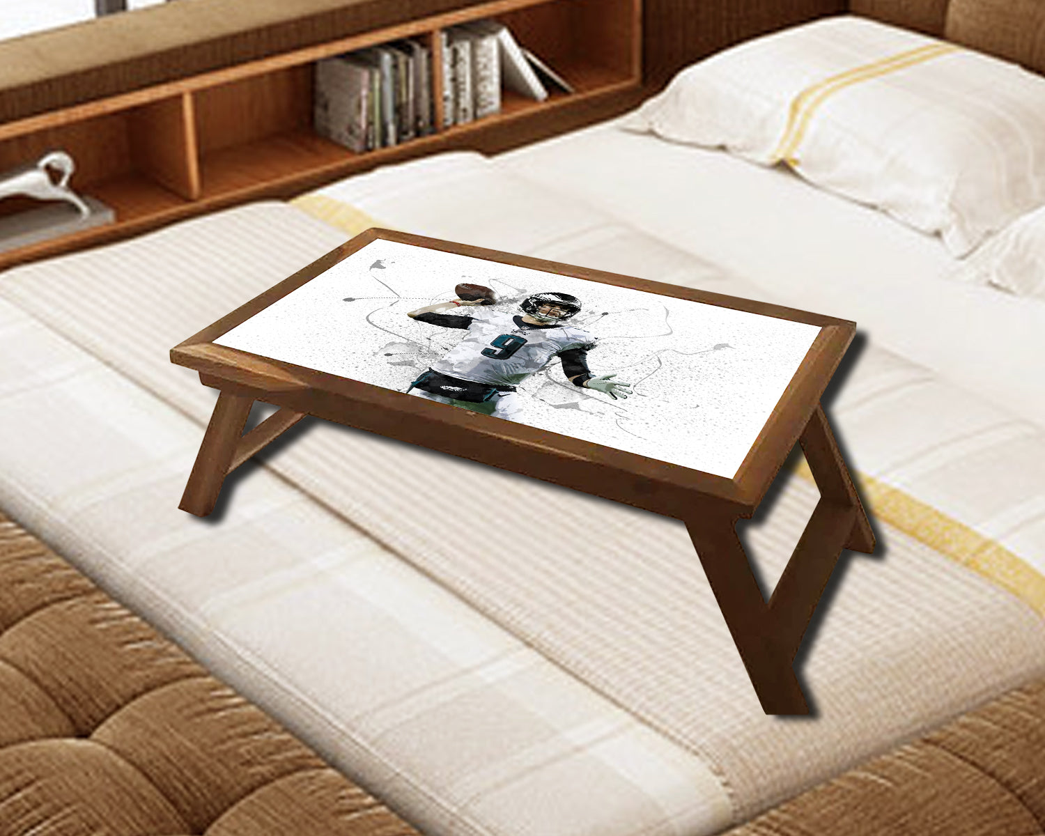 Nick Foles Splash Effect Coffee and Laptop Table 