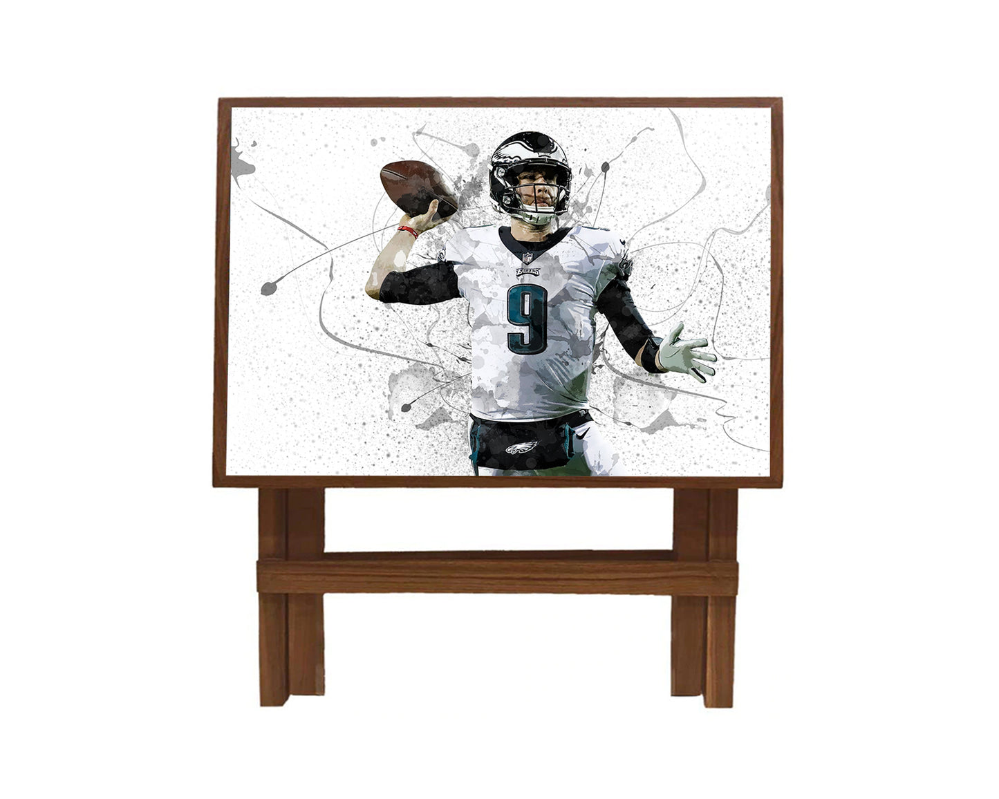 Nick Foles Splash Effect Coffee and Laptop Table 