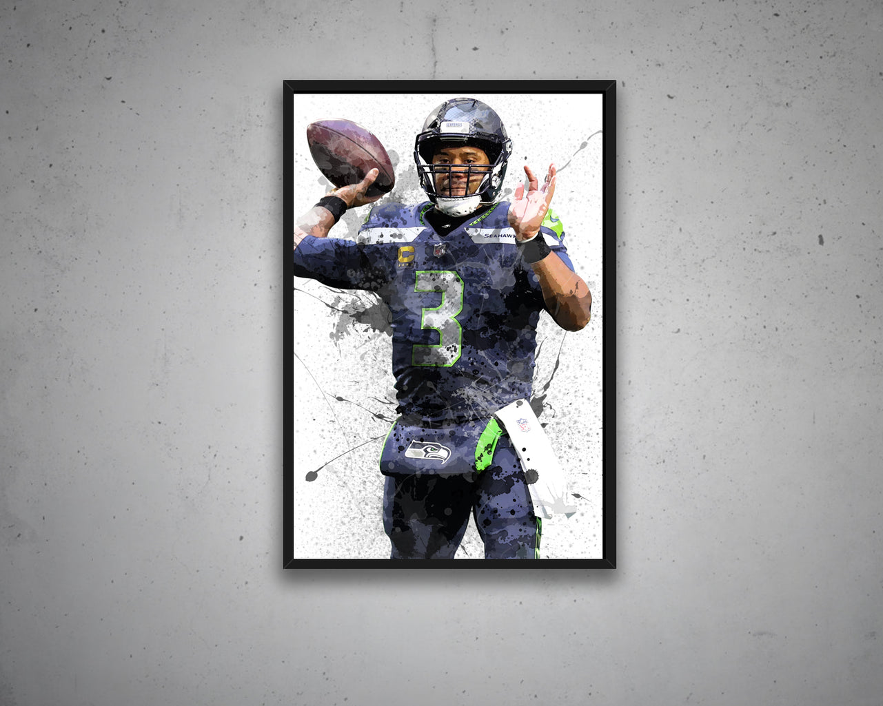 Russell Wilson Canvas Wall Art