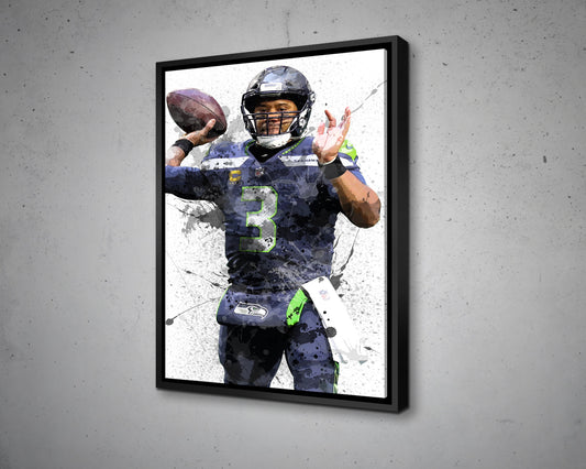 Russell Wilson Canvas Wall Art